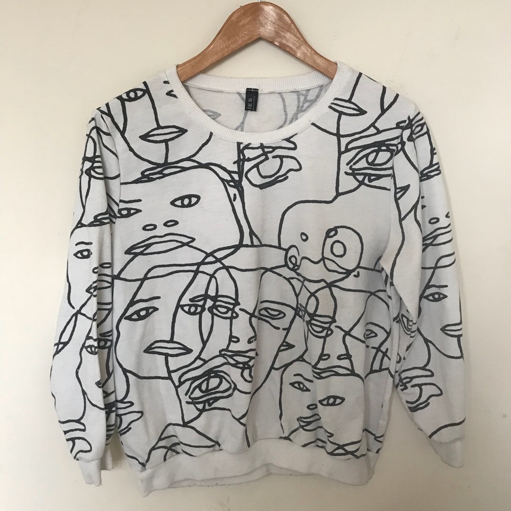 Faces Sweatshirt